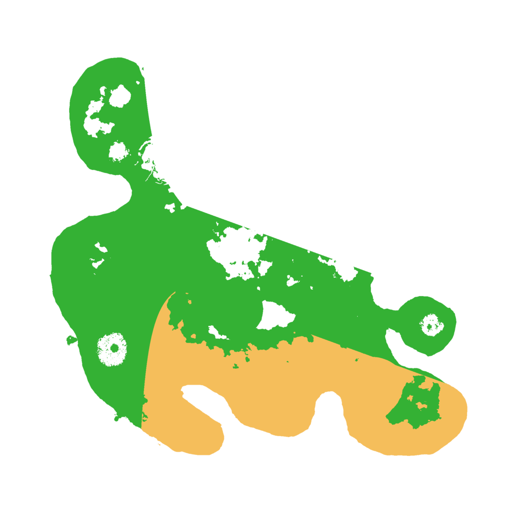 Biome Rust Map: Procedural Map, Size: 2500, Seed: 412311