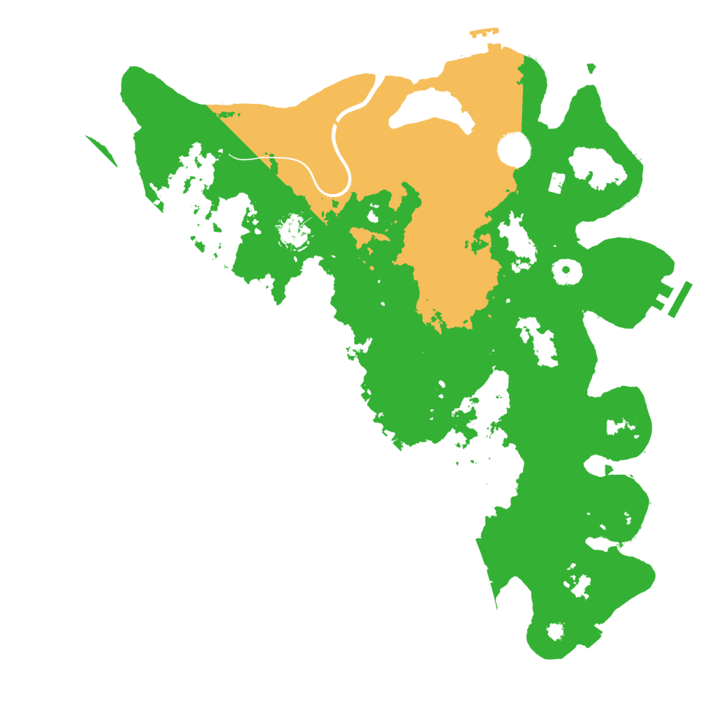Biome Rust Map: Procedural Map, Size: 3750, Seed: 9999