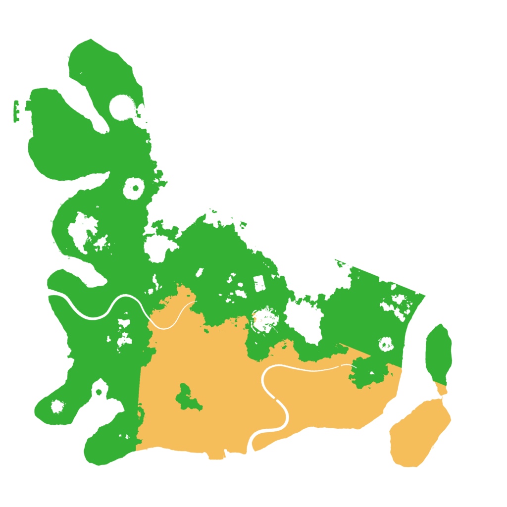 Biome Rust Map: Procedural Map, Size: 3500, Seed: 18711781