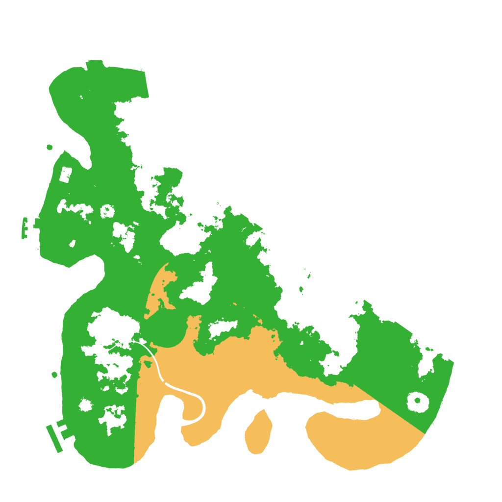 Biome Rust Map: Procedural Map, Size: 3500, Seed: 87069069