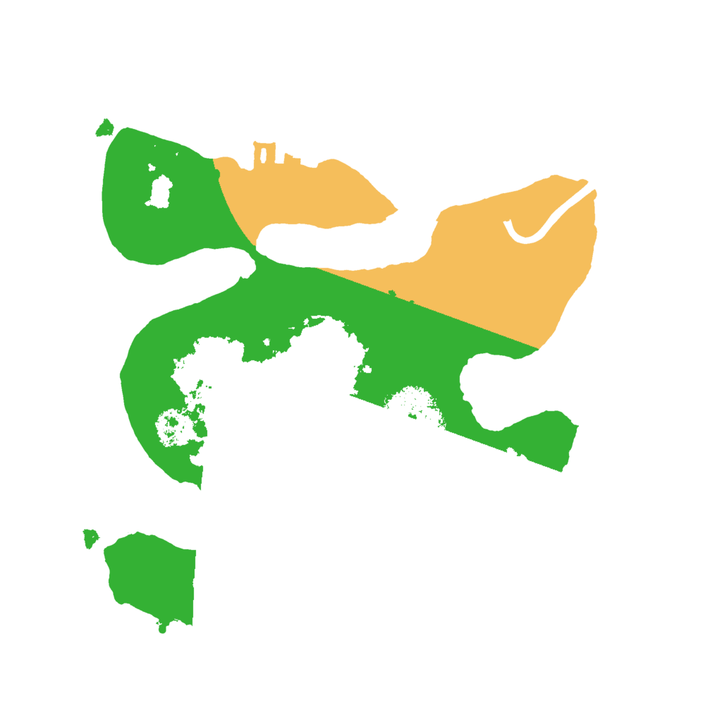 Biome Rust Map: Procedural Map, Size: 2000, Seed: 270573