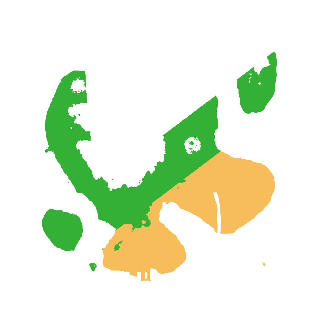 Biome Rust Map: Procedural Map, Size: 2000, Seed: 2718281