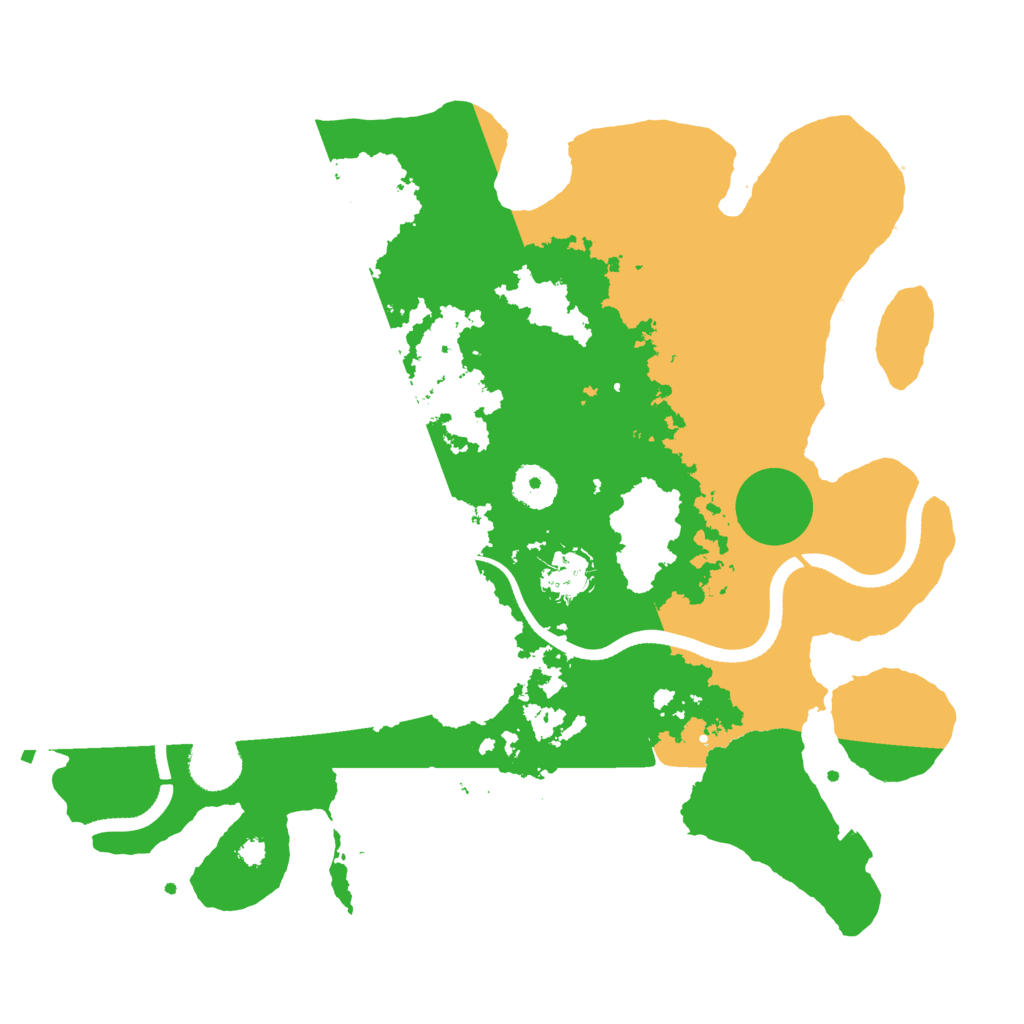 Biome Rust Map: Procedural Map, Size: 3500, Seed: 64560285