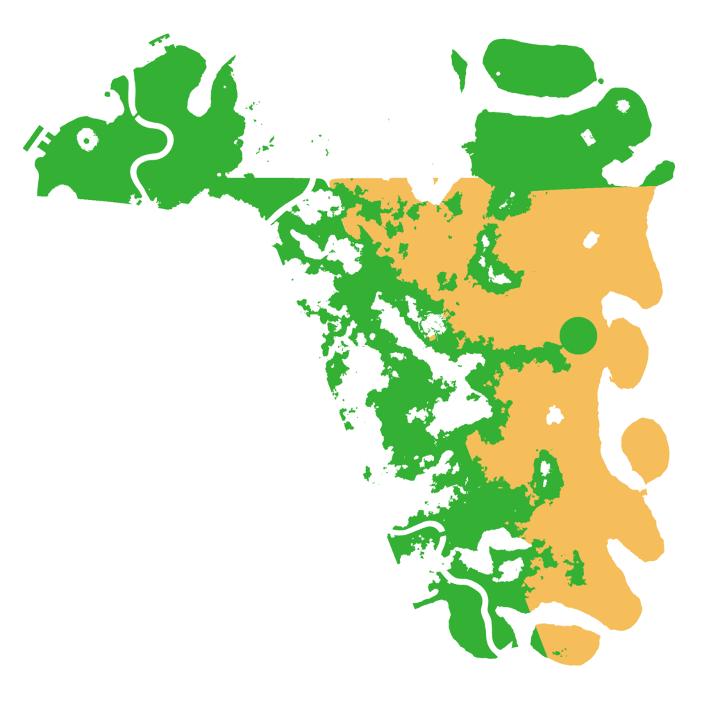 Biome Rust Map: Procedural Map, Size: 5000, Seed: 510376361