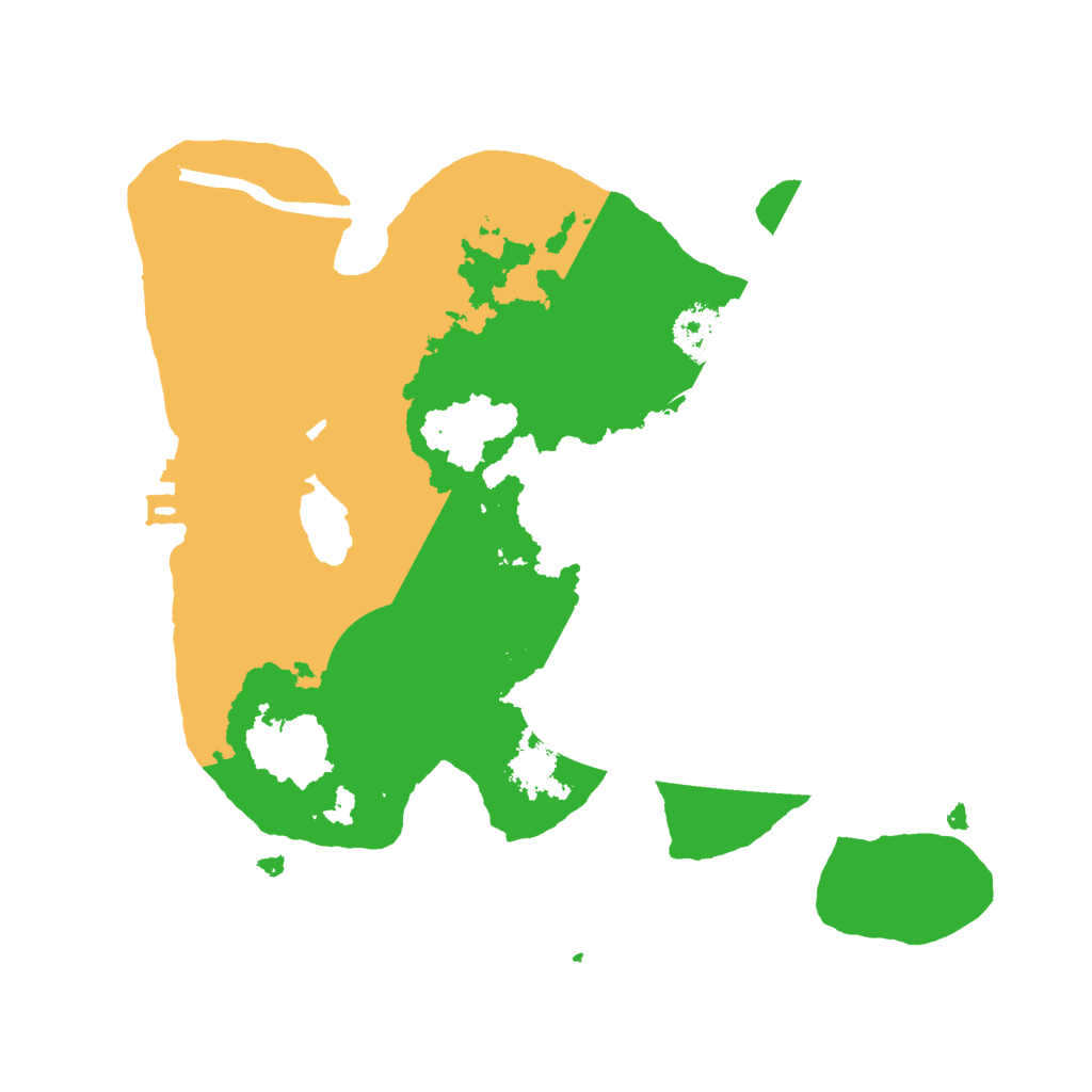 Biome Rust Map: Procedural Map, Size: 2200, Seed: 5555