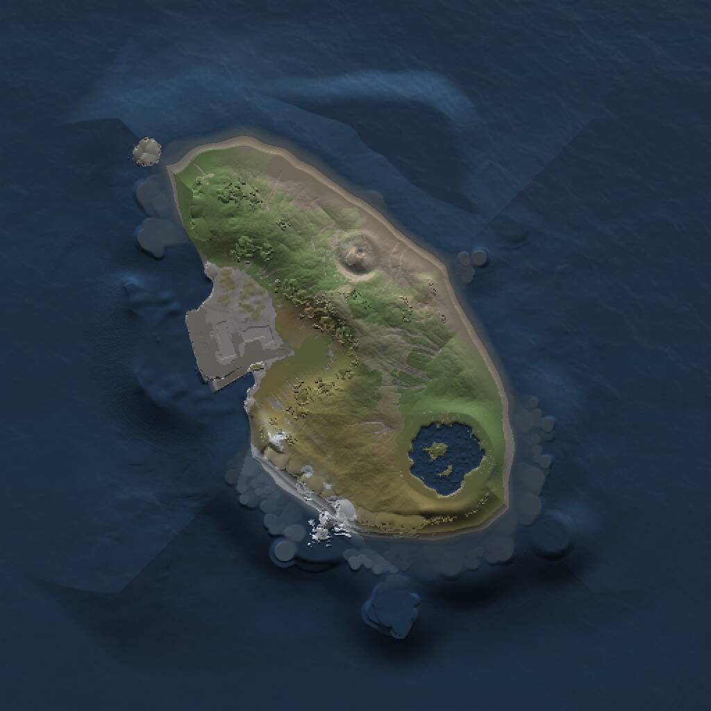 Rust Map: Procedural Map, Size: 1000, Seed: 383523742, 1 Monuments