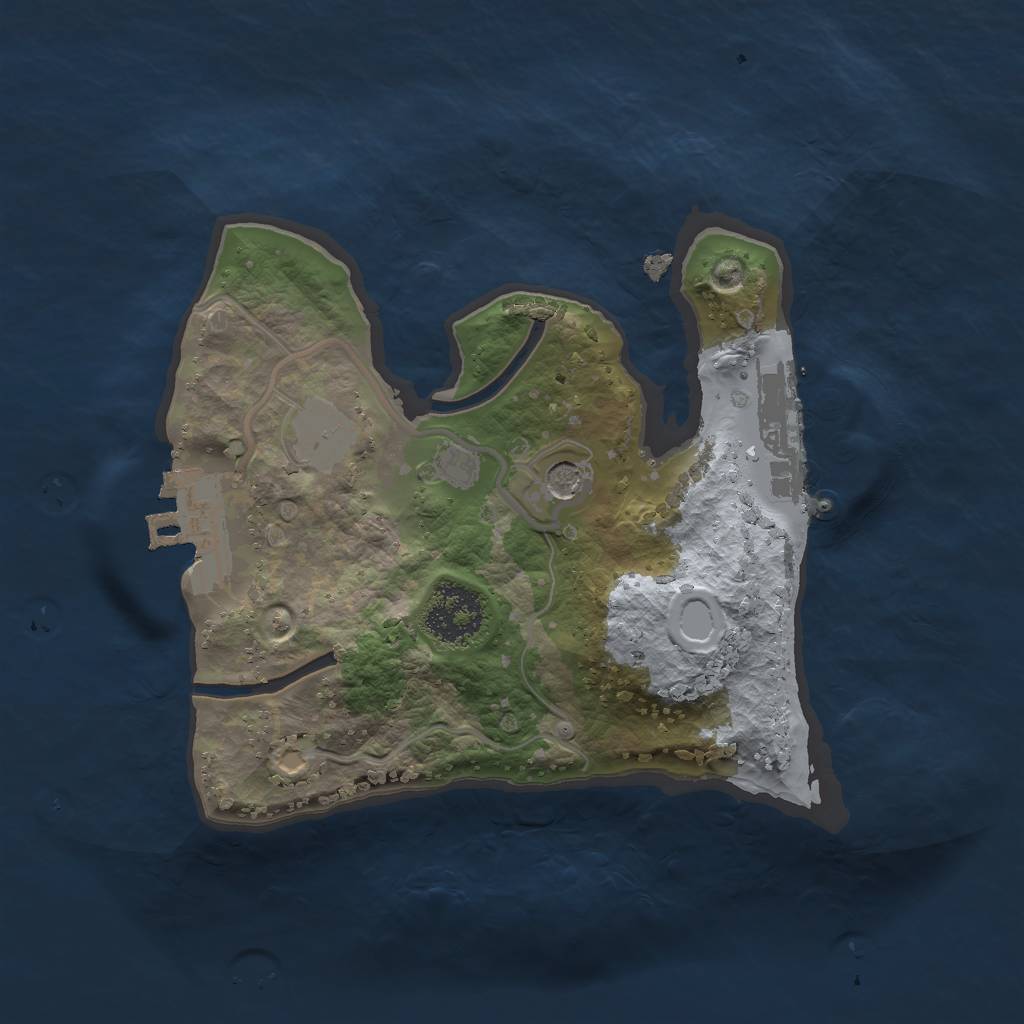 Rust Map: Procedural Map, Size: 1800, Seed: 29292, 8 Monuments