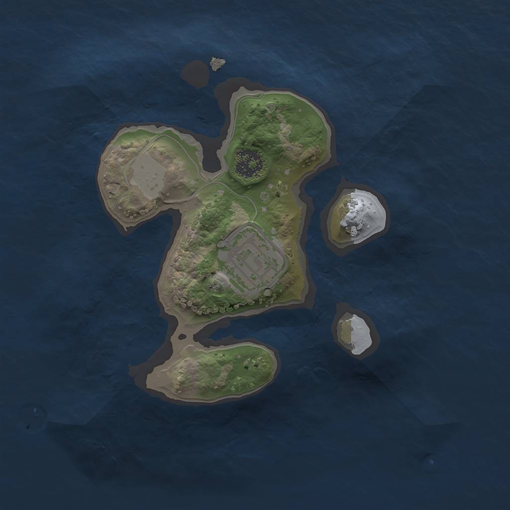 Rust Map: Procedural Map, Size: 1800, Seed: 292, 6 Monuments