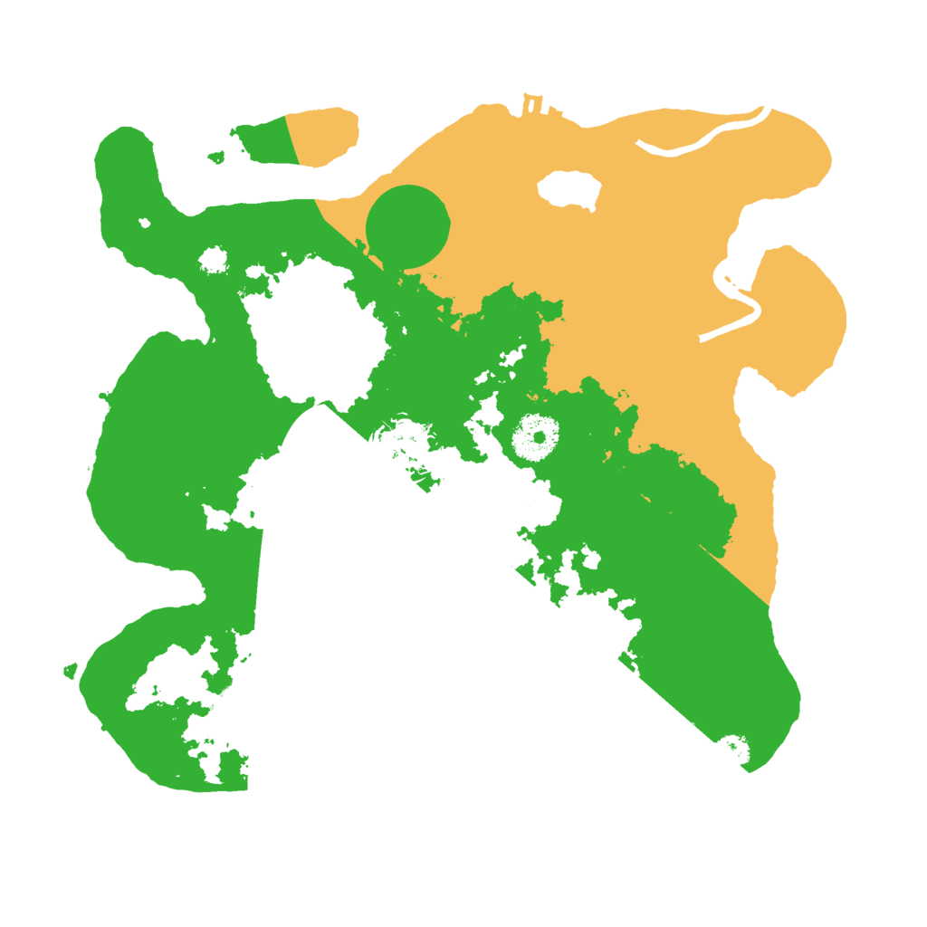 Biome Rust Map: Procedural Map, Size: 3000, Seed: 859594356
