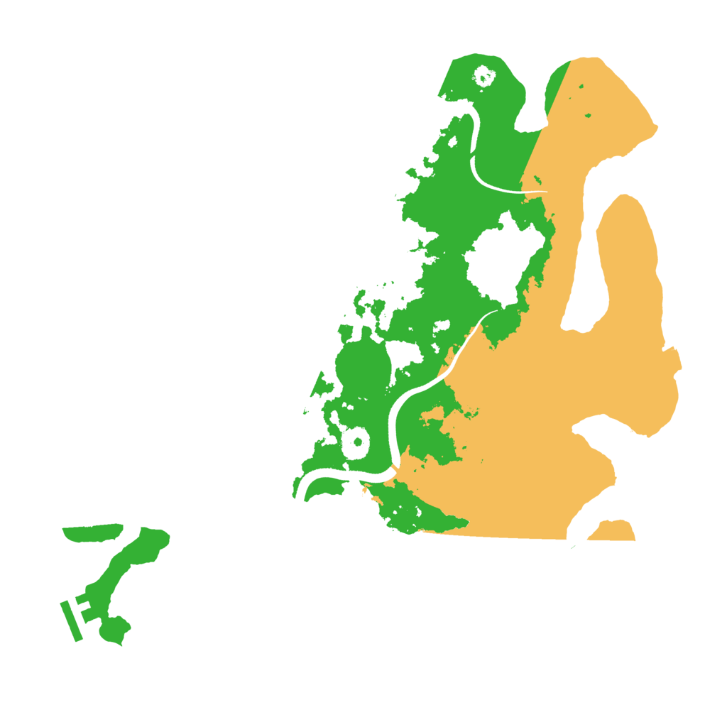 Biome Rust Map: Procedural Map, Size: 3500, Seed: 1595435908