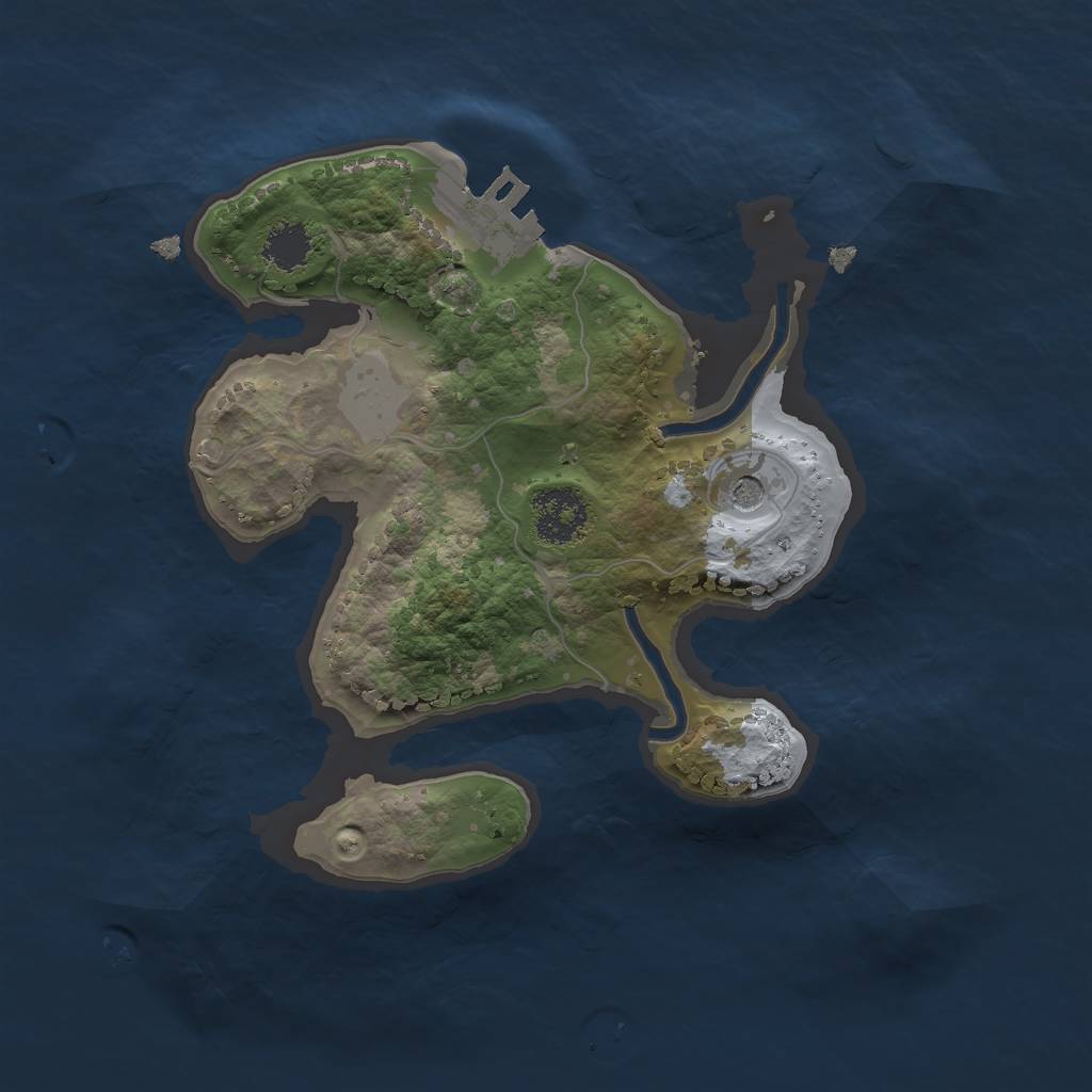 Rust Map: Procedural Map, Size: 2000, Seed: 292, 7 Monuments