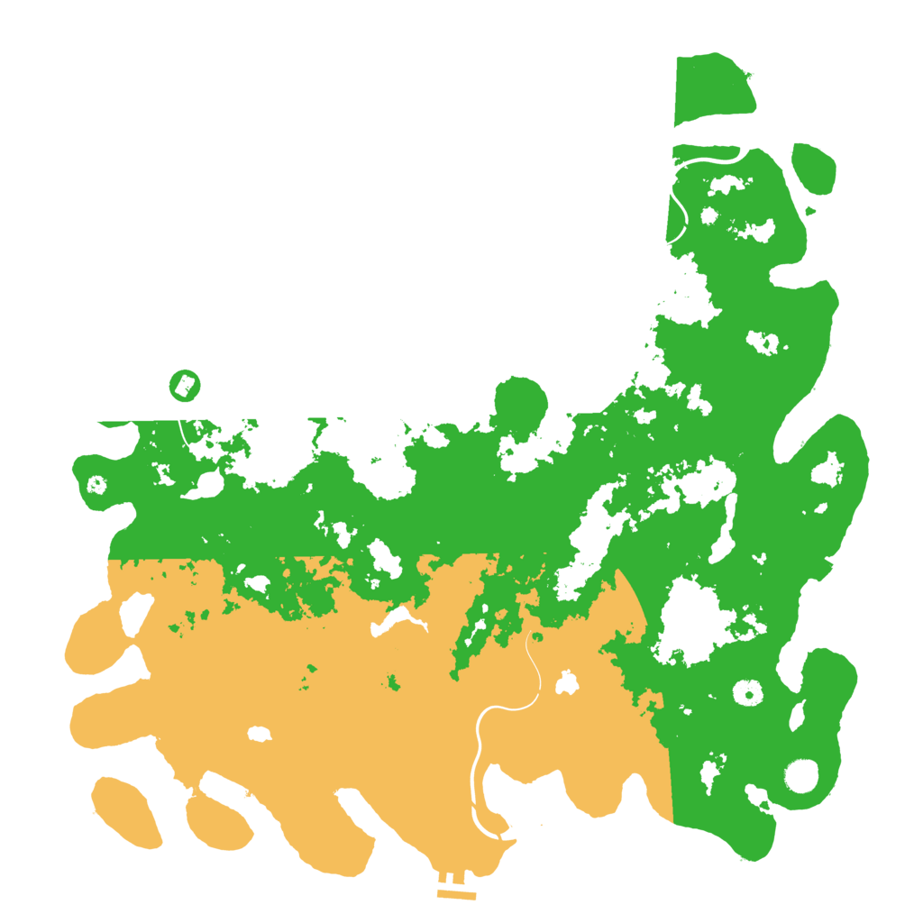 Biome Rust Map: Procedural Map, Size: 4800, Seed: 496056154