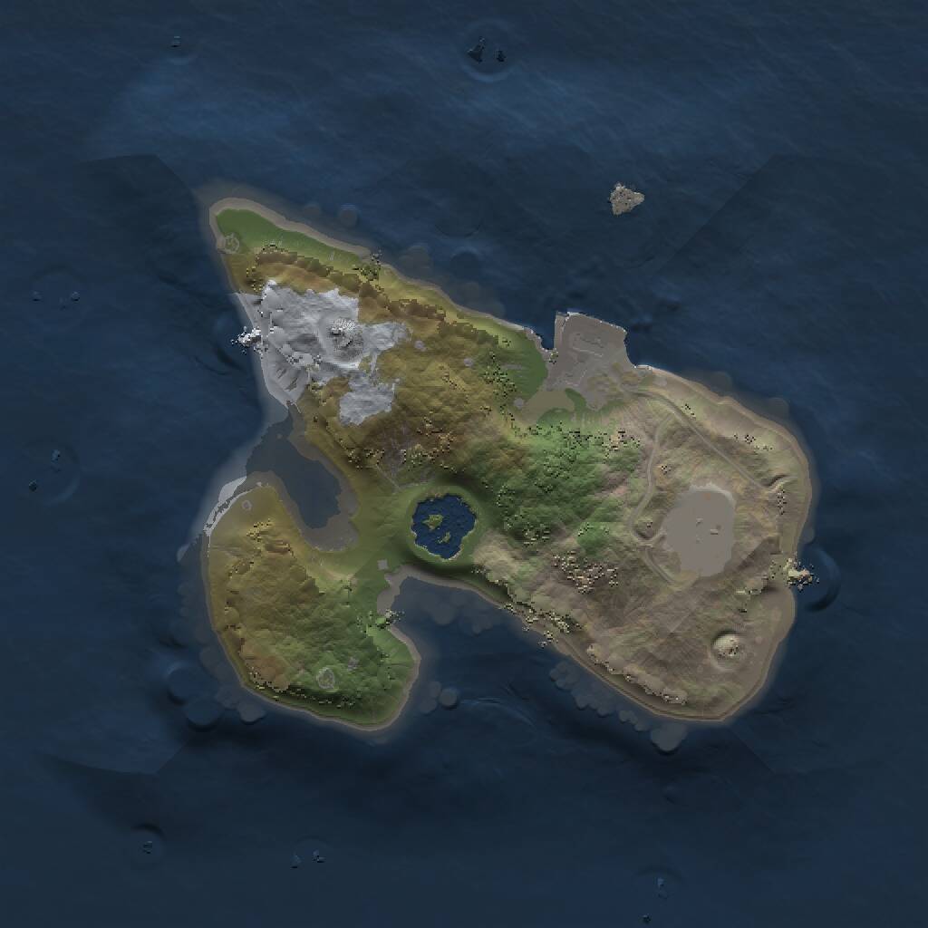 Rust Map: Procedural Map, Size: 1500, Seed: 100816564, 1 Monuments