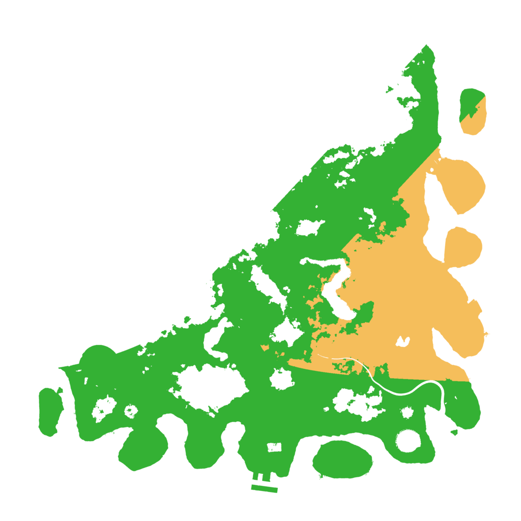 Biome Rust Map: Procedural Map, Size: 4000, Seed: 42069666