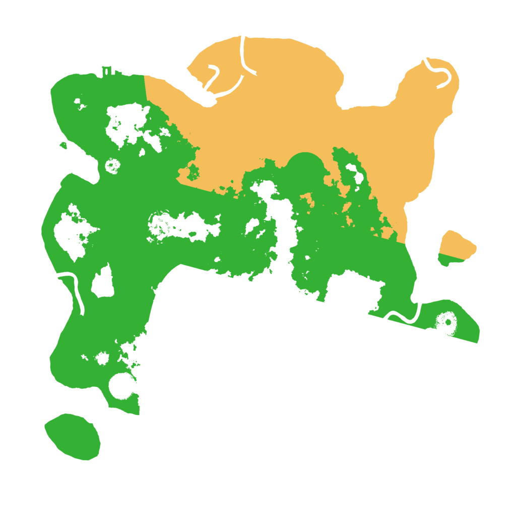 Biome Rust Map: Procedural Map, Size: 3500, Seed: 25045036