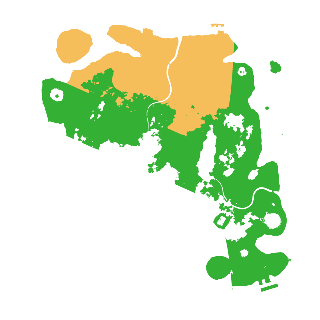 Biome Rust Map: Procedural Map, Size: 3700, Seed: 1977455482