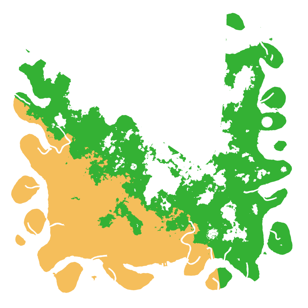 Biome Rust Map: Procedural Map, Size: 5000, Seed: 3535