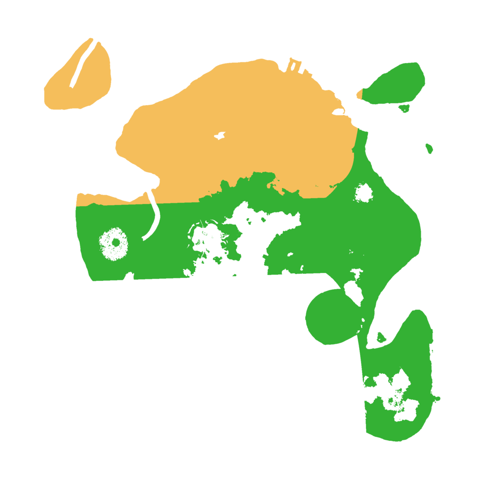 Biome Rust Map: Procedural Map, Size: 2500, Seed: 165156