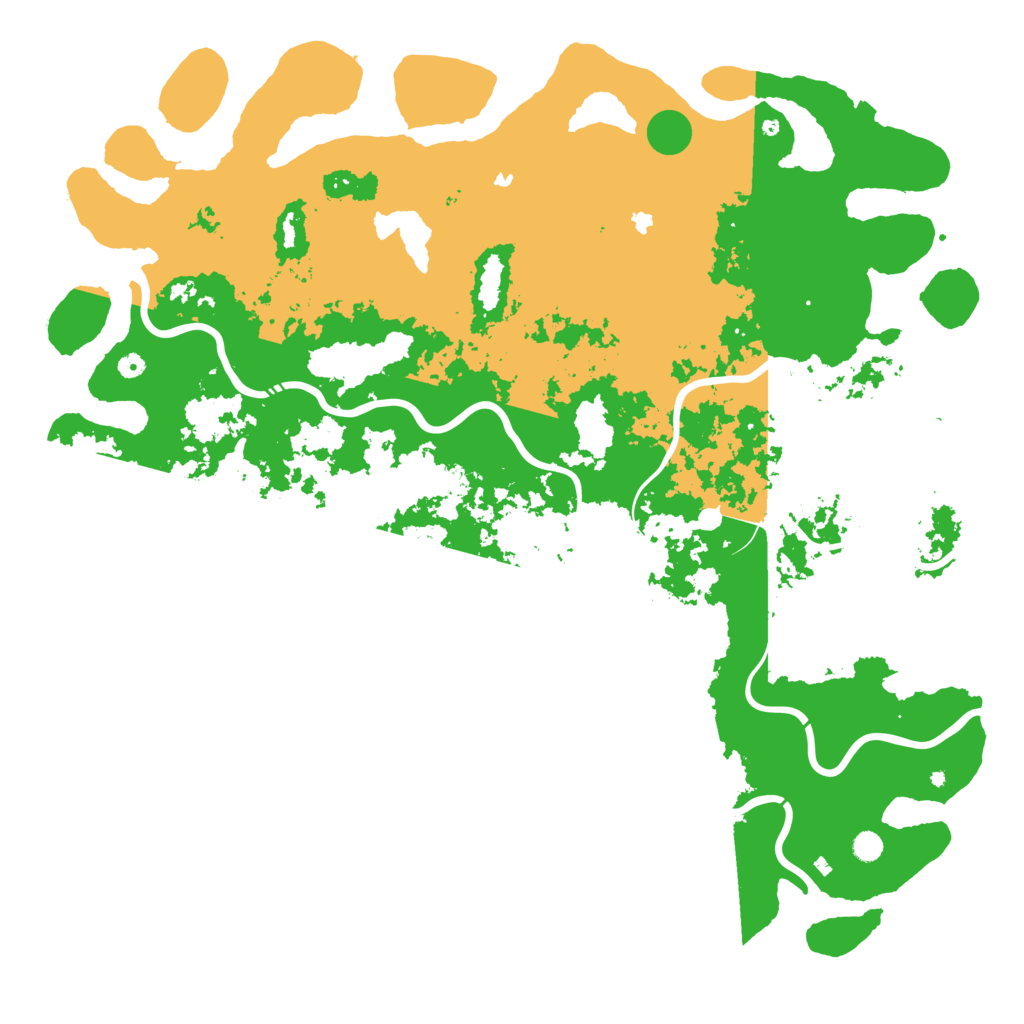 Biome Rust Map: Procedural Map, Size: 6000, Seed: 83043543