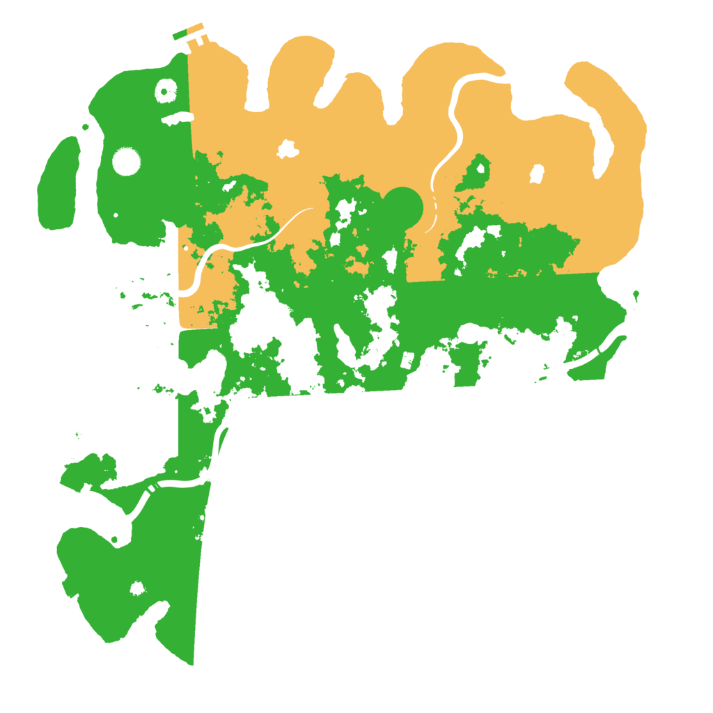 Biome Rust Map: Procedural Map, Size: 4500, Seed: 283470245