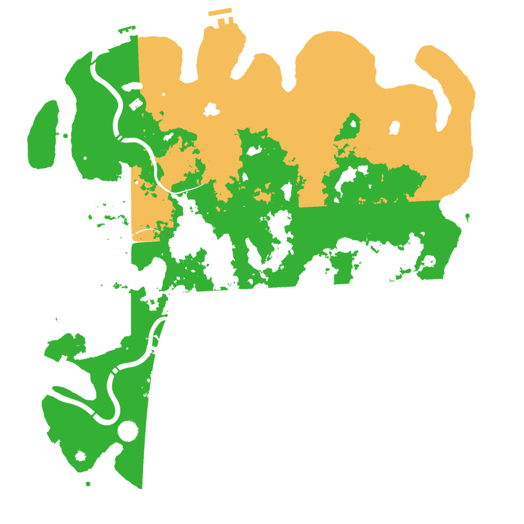 Biome Rust Map: Procedural Map, Size: 4500, Seed: 283470245