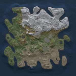 Thumbnail Rust Map: Procedural Map, Size: 3700, Seed: 1667456025, 19 Monuments