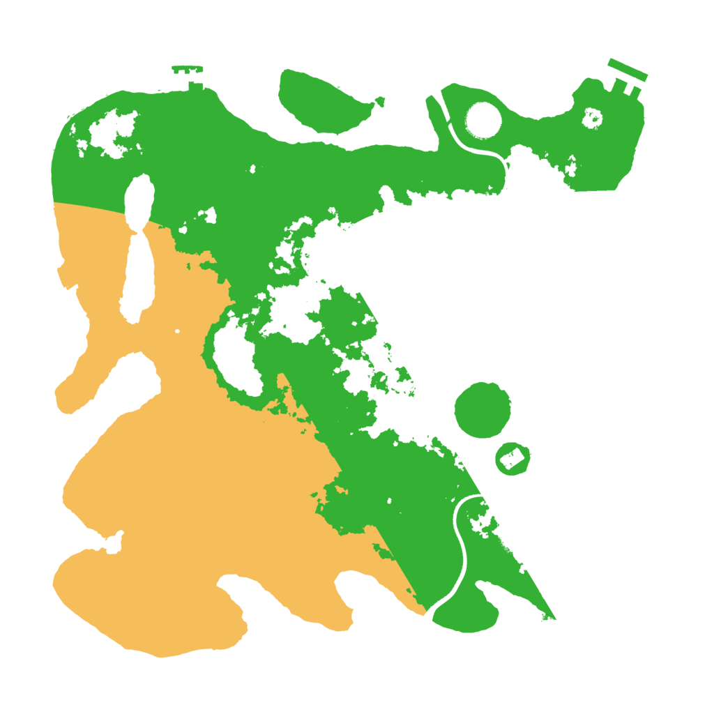 Biome Rust Map: Procedural Map, Size: 3500, Seed: 676647445