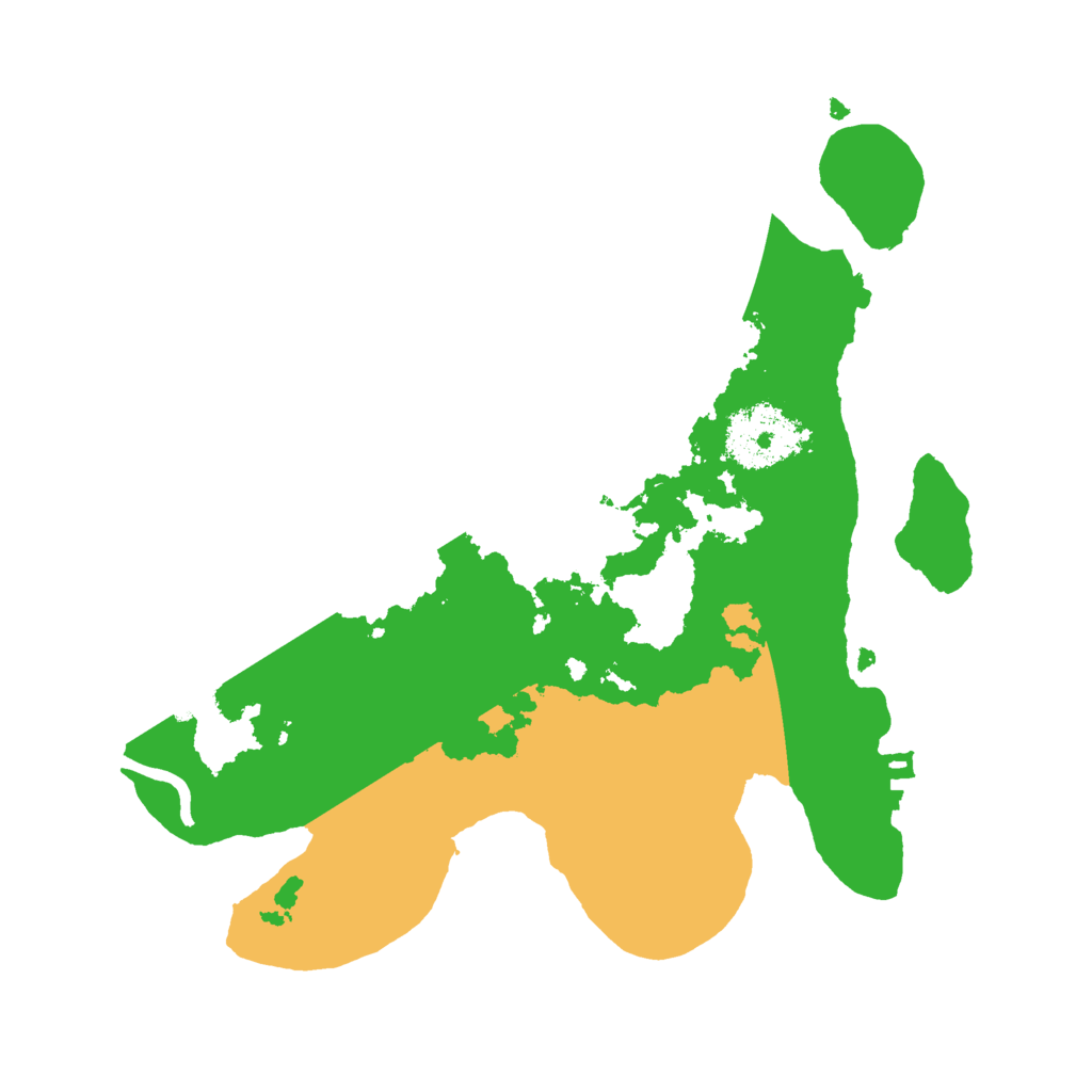 Biome Rust Map: Procedural Map, Size: 2500, Seed: 354307571