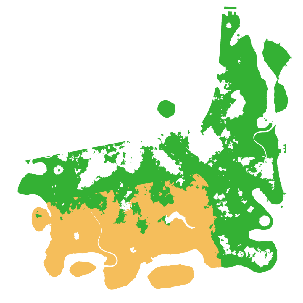 Biome Rust Map: Procedural Map, Size: 5000, Seed: 1283974