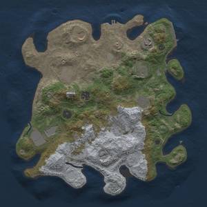 Thumbnail Rust Map: Procedural Map, Size: 3500, Seed: 431230089, 19 Monuments