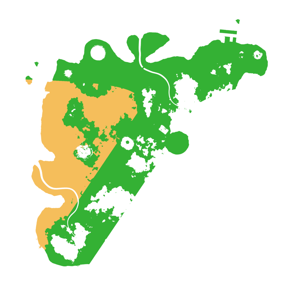 Biome Rust Map: Procedural Map, Size: 3500, Seed: 1954076853