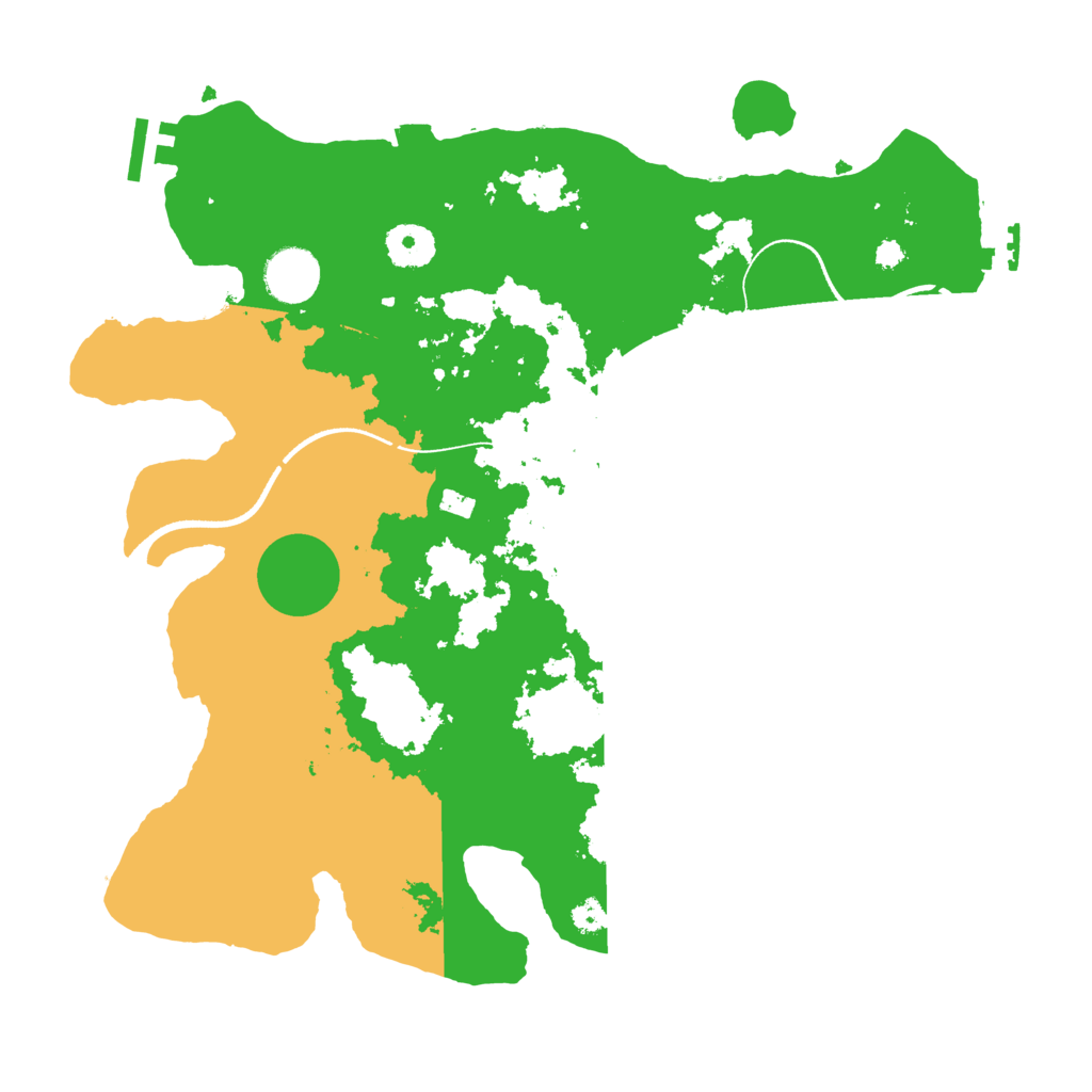 Biome Rust Map: Procedural Map, Size: 3500, Seed: 7458732
