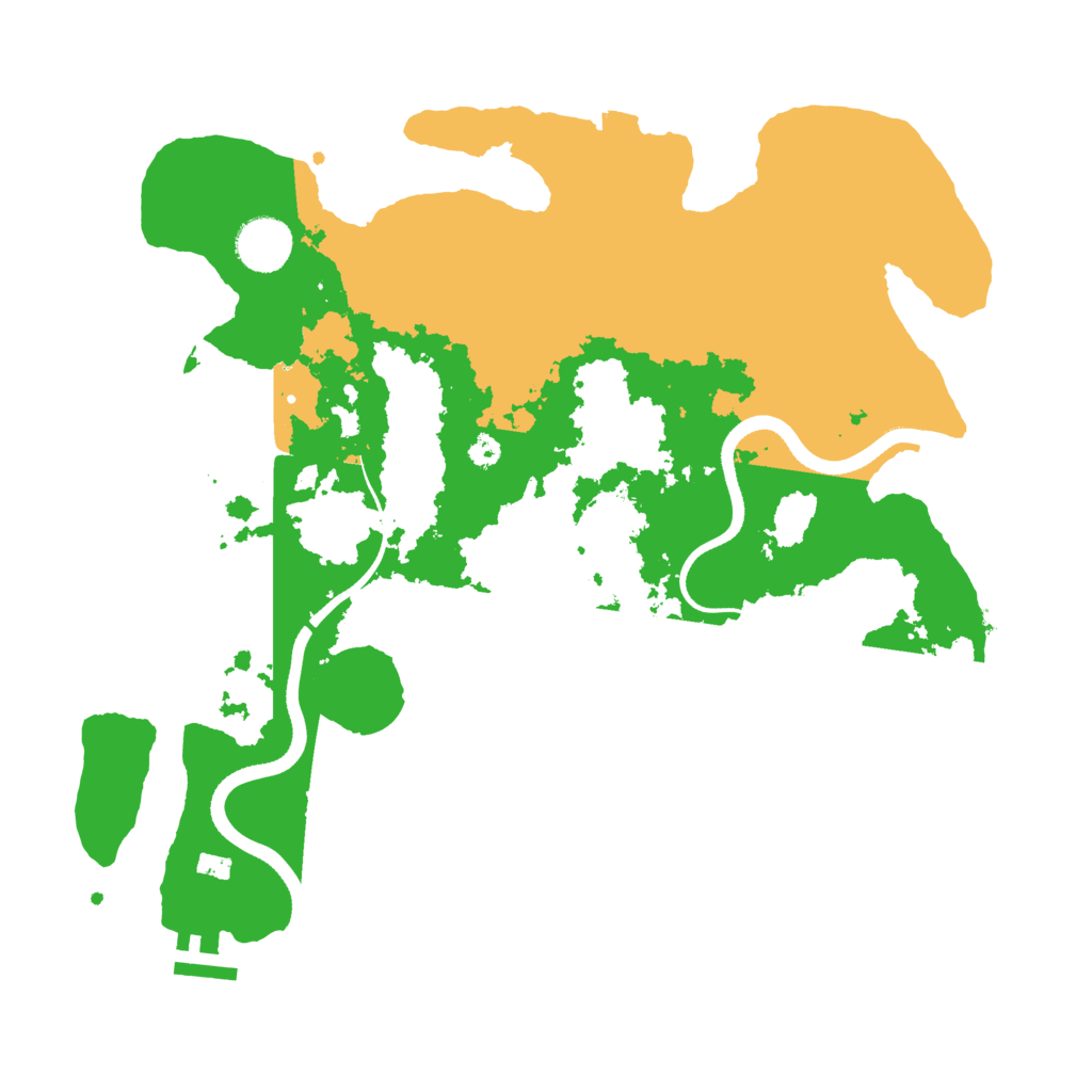Biome Rust Map: Procedural Map, Size: 3500, Seed: 7458742