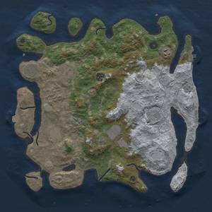 Thumbnail Rust Map: Procedural Map, Size: 3850, Seed: 1049040954, 16 Monuments