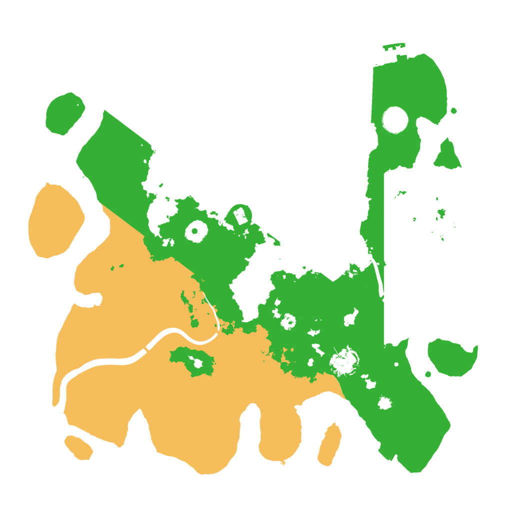 Biome Rust Map: Procedural Map, Size: 3500, Seed: 7458733