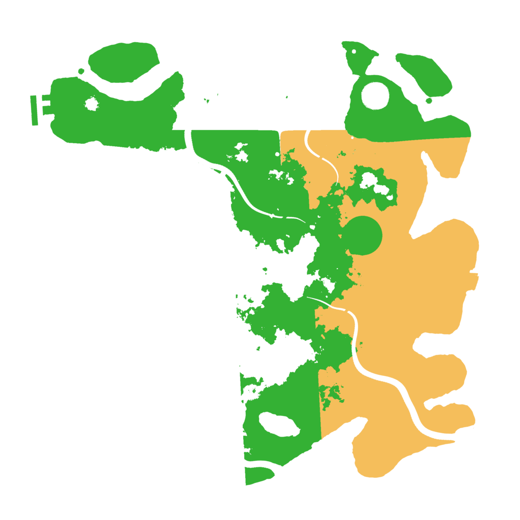 Biome Rust Map: Procedural Map, Size: 3500, Seed: 65465123
