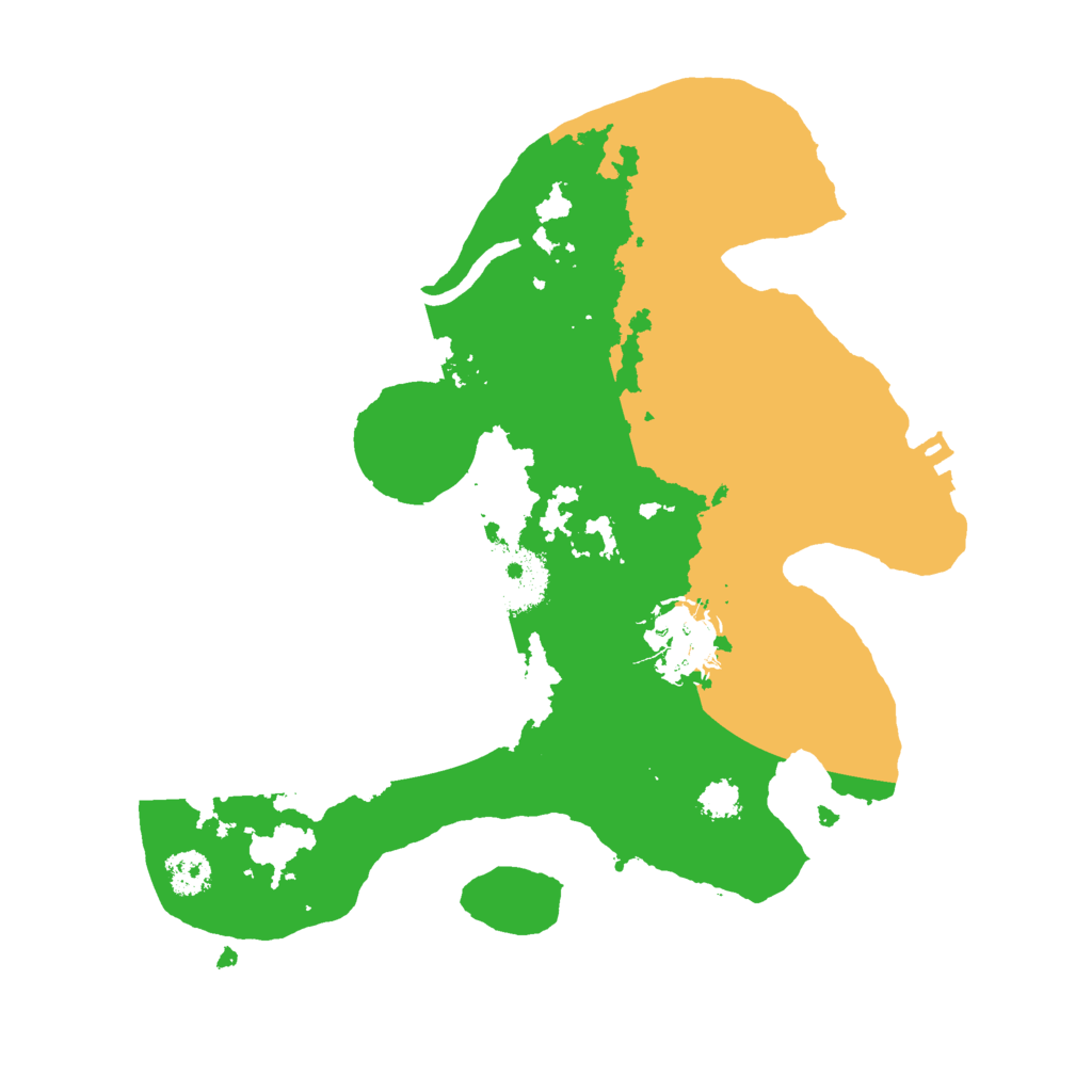 Biome Rust Map: Procedural Map, Size: 2500, Seed: 53216113
