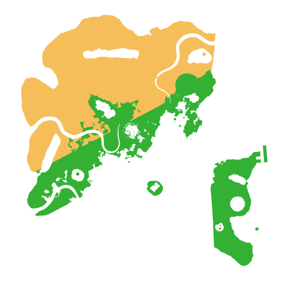 Biome Rust Map: Procedural Map, Size: 3500, Seed: 152535