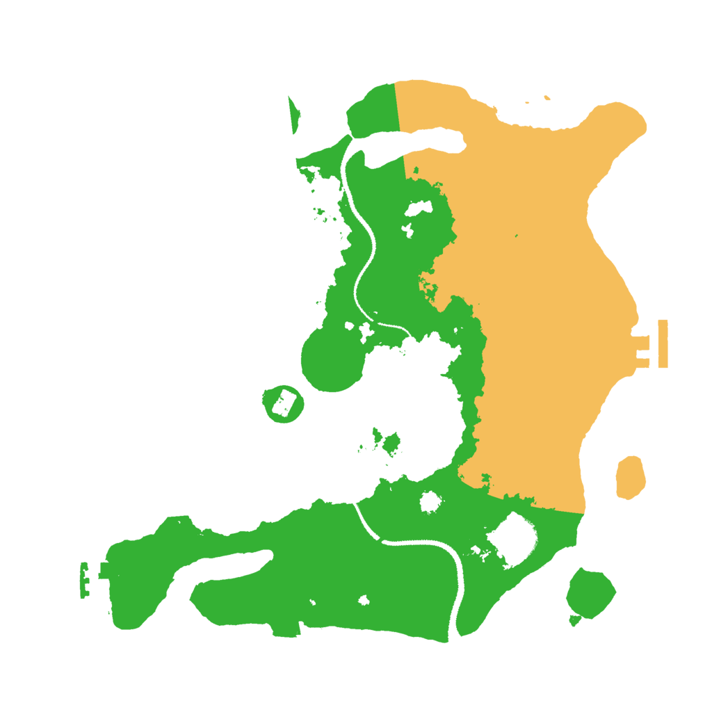 Biome Rust Map: Procedural Map, Size: 3000, Seed: 20061016