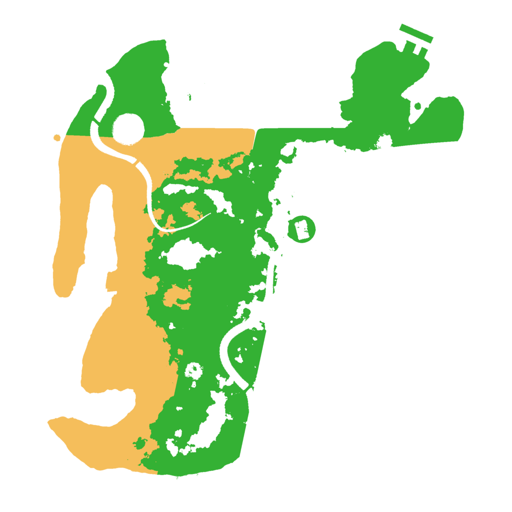 Biome Rust Map: Procedural Map, Size: 3000, Seed: 201231