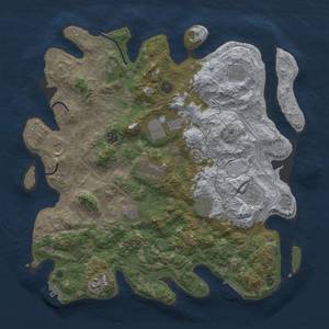 Thumbnail Rust Map: Procedural Map, Size: 4250, Seed: 809511513, 20 Monuments