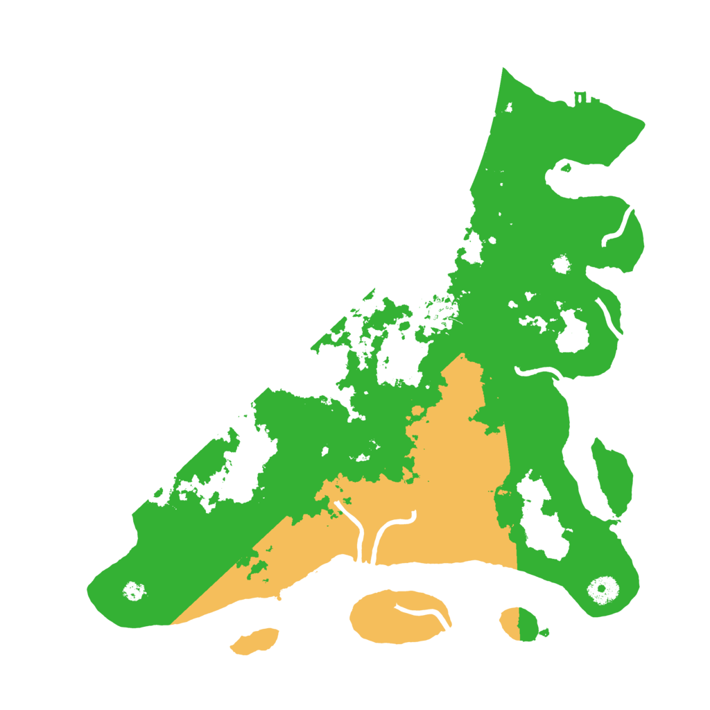 Biome Rust Map: Procedural Map, Size: 3700, Seed: 657507399