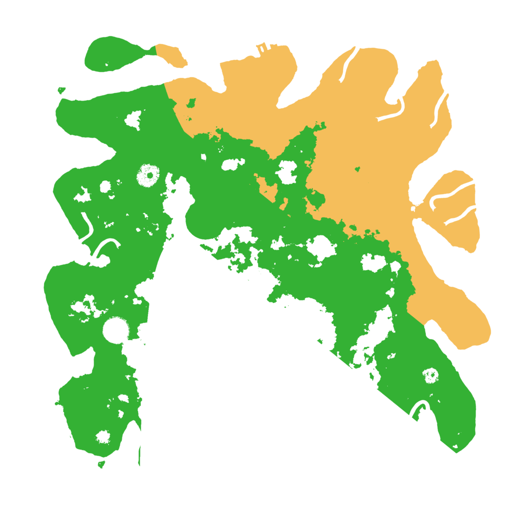 Biome Rust Map: Procedural Map, Size: 3500, Seed: 43493489