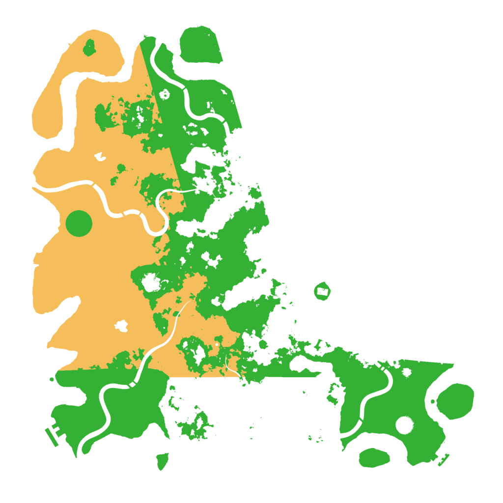 Biome Rust Map: Procedural Map, Size: 5000, Seed: 23334