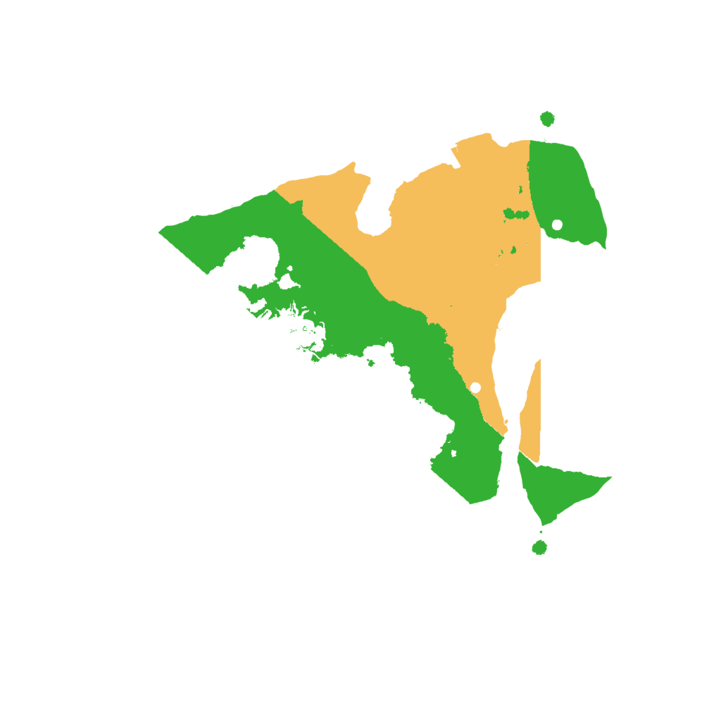 Biome Rust Map: Procedural Map, Size: 2000, Seed: 46145554