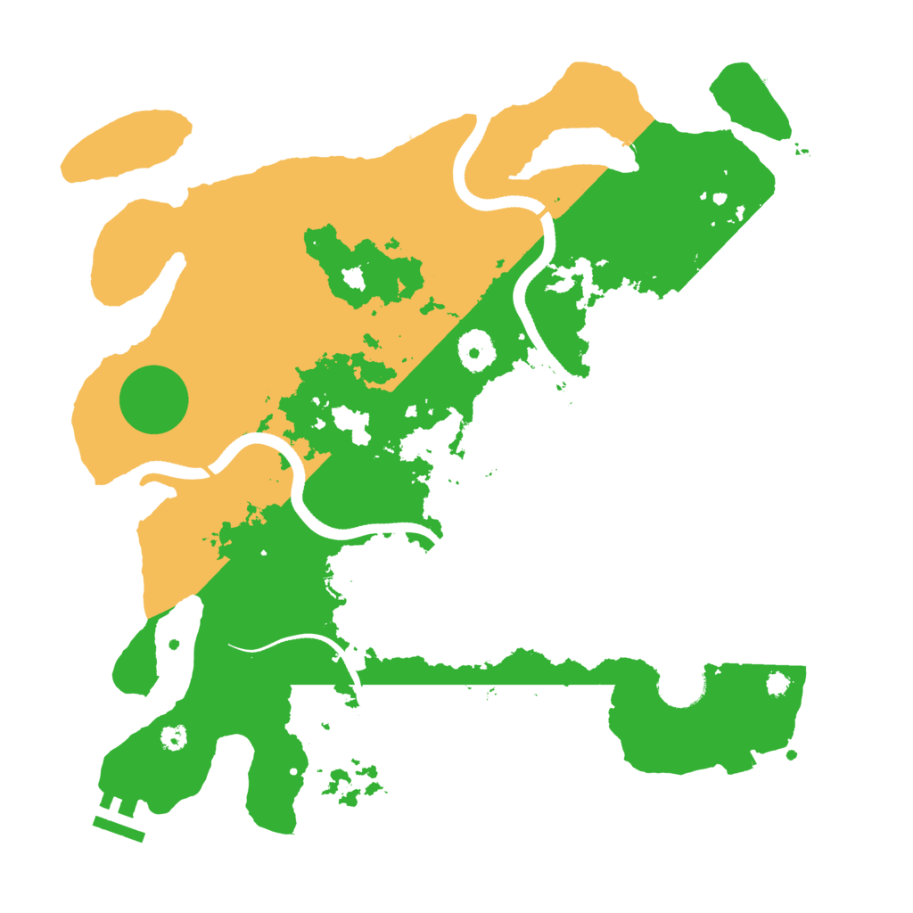 Biome Rust Map: Procedural Map, Size: 3500, Seed: 1440474942