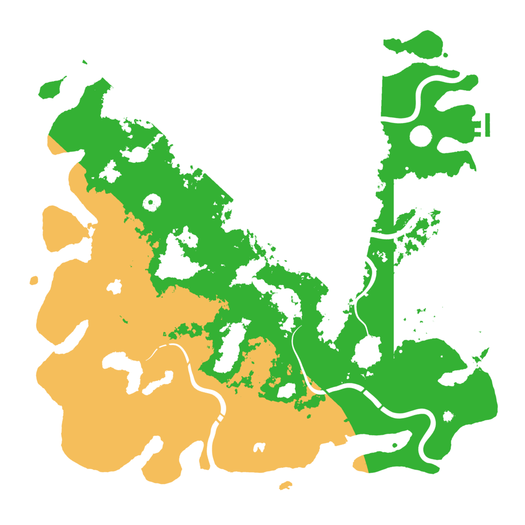 Biome Rust Map: Procedural Map, Size: 4500, Seed: 783742421