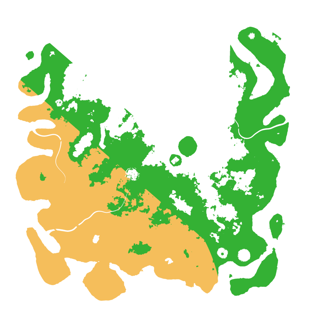 Biome Rust Map: Procedural Map, Size: 4500, Seed: 1153607323
