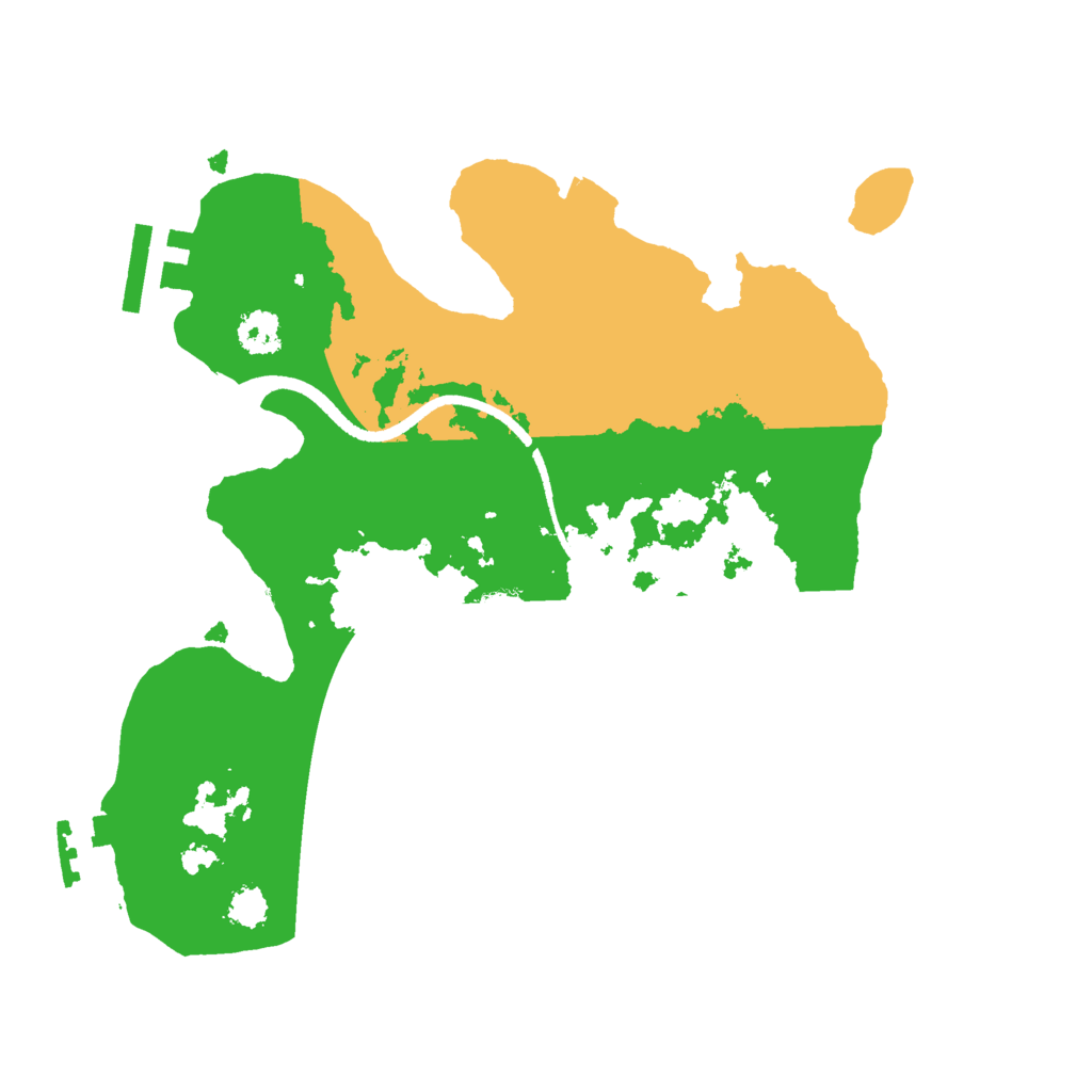 Biome Rust Map: Procedural Map, Size: 2500, Seed: 198613988