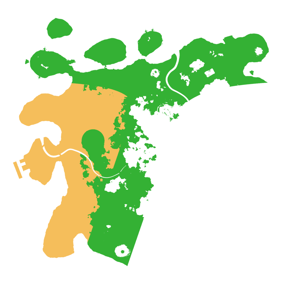 Biome Rust Map: Procedural Map, Size: 3500, Seed: 23647